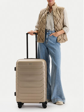 GINO ROSSI GINO ROSSI Vidutinio dydžio lagaminas CEO-GIN-M-002-05-GOLD3 Auksinė