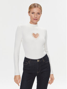 Guess Guess Glaustinukė W4RR6 0Z2YK2 Écru Slim Fit