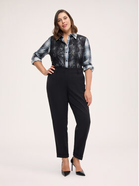 Fiorella Rubino Fiorella Rubino Spodnie materiałowe P051T005376N033 Czarny Regular Fit