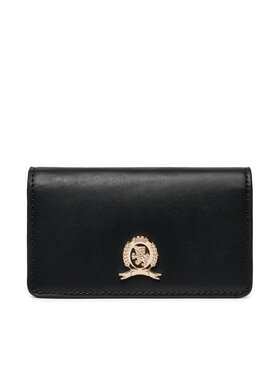 Tommy Hilfiger Tommy Hilfiger Μεγάλο Πορτοφόλι Γυναικείο Luxe Leather Med Flap AW0AW16576 Μαύρο