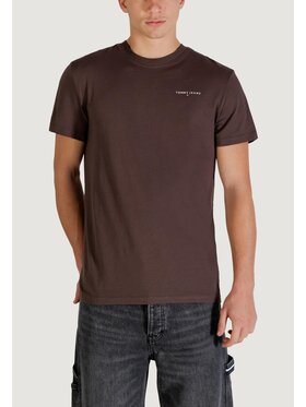 Tommy Jeans Tommy Jeans T-shirt TJM SLIM LINEAR CHES Marrone Slim Fit