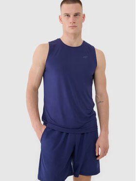 4F 4F Tank top 4FWSS25TFSLM460-30S Modrá Regular Fit