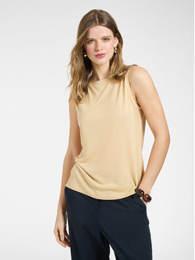 Elena Mirò Elena Mirò Top G095Z000616N012 Kremowy Regular Fit