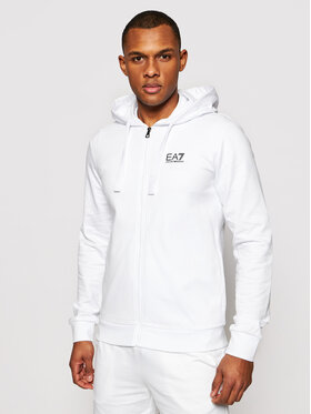 EA7 Emporio Armani EA7 Emporio Armani Džemperis ar kapuci 8NPM03 PJ05Z 1100 Balts Regular Fit