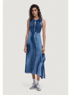 Desigual Desigual Φόρεμα καλοκαιρινό Abito tallin Μπλε Slim Fit