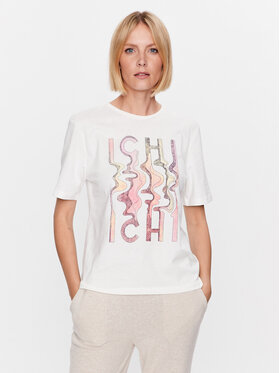 ICHI ICHI T-krekls 20118311 Balts Regular Fit
