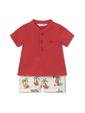 Mayoral Mayoral Set polo i hlače 1217 Crvena Regular Fit