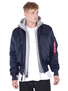 Alpha Industries Alpha Industries Kurtka bomber AI.183110-07-L Granatowy Regular Fit