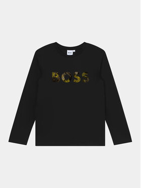 Boss Boss Bluzka J25O87 D Czarny Slim Fit