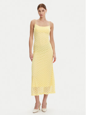 BARDOT BARDOT Sukienka koktajlowa 57998DB1 Żółty Regular Fit