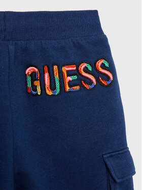 Guess Donji Dio Trenerke N3GQ11 KA6R0 Plava Relaxed Fit