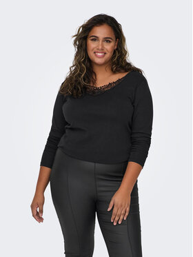 ONLY Carmakoma ONLY Carmakoma Bluse New Kira 15303935 Schwarz Regular Fit