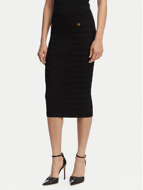 Guess Guess Puzdrová sukňa W5YD66 Z0130 Čierna Slim Fit