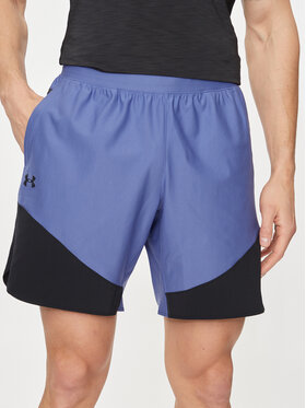 Under Armour Under Armour Pantaloni scurți sport Ua Peak Woven Hybrid Short 1383348-561 Albastru Fitted Fit
