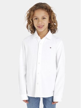 Tommy Hilfiger Tommy Hilfiger Hemd Solid Waffle KB0KB08308 D Weiß Regular Fit