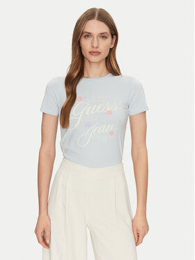 Guess Jeans Guess Jeans Tričko W5GI24 J1314 Modrá Regular Fit