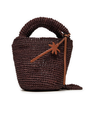 Manebi Manebi Torbica Handcrafted Raffia Summer Bag Mini V 7.4 AM Smeđa