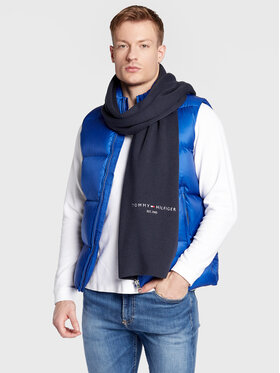 Tommy Hilfiger Tommy Hilfiger Šál Horizon AM0AM10372 Tmavomodrá