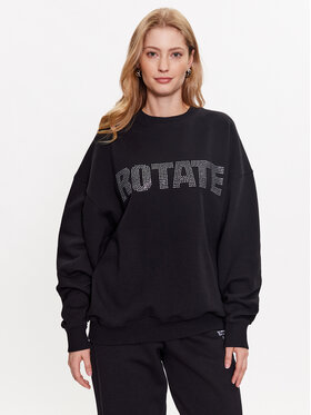 ROTATE ROTATE Sweatshirt Rhinestone Irisa 700187100 Schwarz Regular Fit