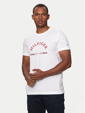 Tommy Hilfiger Tommy Hilfiger T-shirt Arch MW0MW35466 Bianco Slim Fit