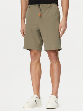 Guess Guess Bavlnené šortky M6GD36 W2169 Kaki Regular Fit