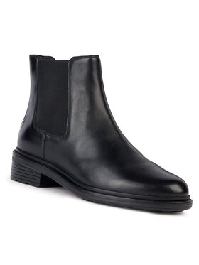 Geox Geox Členková obuv s elastickým prvkom D Walk Pleasure D36TGE 00043 C9999 Čierna