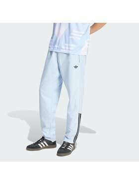 adidas adidas Spodnie dresowe HALF STRIPES Niebieski jasny Regular Fit