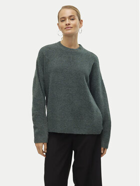 Vero Moda Vero Moda Sweter Boom 10320463 Zielony Loose Fit
