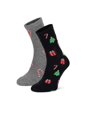 Lasocki Lasocki 2er-Set hohe Herrensocken 2MB-001-AW24 (2-pack) Grau