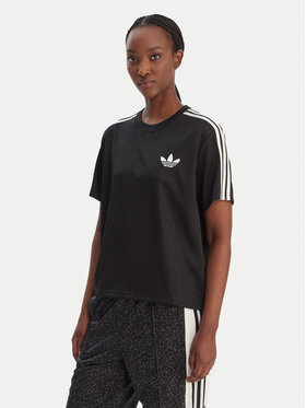 adidas adidas Tričko Firebird KD5574 Čierna Loose Fit