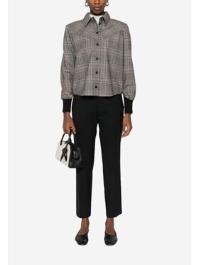 PINKO PINKO Camicia Berta camicia check filo Beige Regular Fit