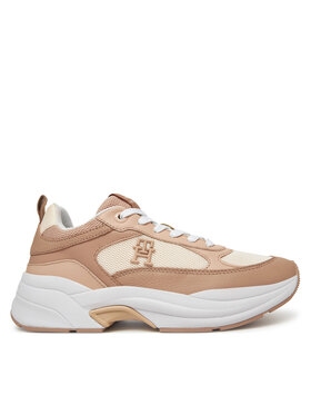Tommy Hilfiger Tommy Hilfiger Sneakersy Th Chunky Runner FW0FW08474 Beżowy