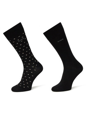 BOSS BOSS 2er-Set hohe Herrensocken 50524282 Schwarz