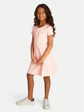 Tommy Hilfiger Tommy Hilfiger Kleid für den Alltag Essential KG0KG08487 S Rosa Regular Fit