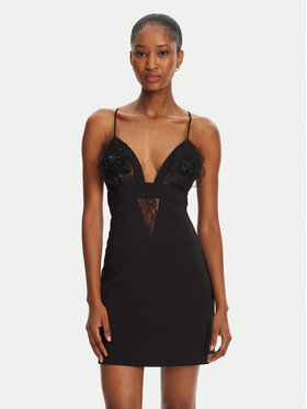 Elisabetta Franchi Elisabetta Franchi Kokteilinė suknelė AB72952E2-V460 Juoda Slim Fit