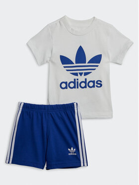 adidas adidas Completo t-shirt e pantaloncini sportvi Trefoil Shorts Tee Set IB8637 Blu Regular Fit