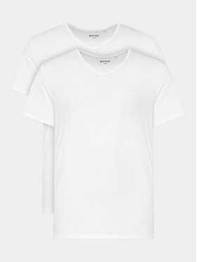 Mustang Mustang Set di 2 T-shirt 1014664 Bianco Regular Fit