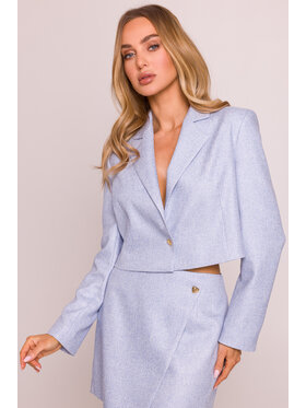 Made of Emotion Made of Emotion Giacca da abito M853 Celeste Cropp Fit