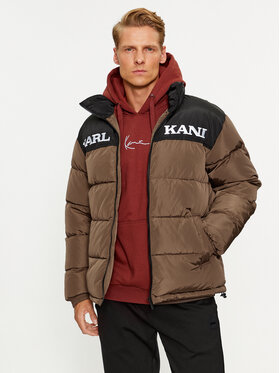 Karl Kani Karl Kani Пухено яке KK Retro Essential Puffer 6076007 Кафяв Regular Fit