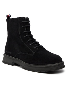 Tommy Hilfiger Tommy Hilfiger Μποτίνια Hilfiger Core Suede Boot FM0FM04674 Μαύρο