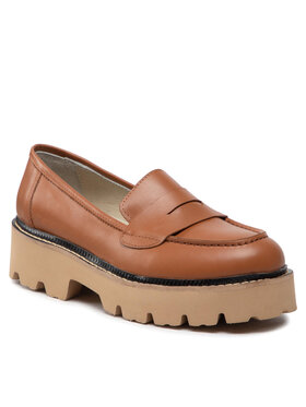 Simple Simple Loafersy SL-15-02-000046 Hnědá