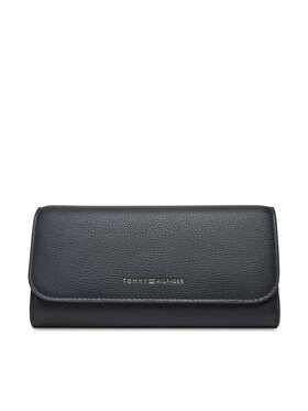 Tommy Hilfiger Tommy Hilfiger Голям дамски портфейл Th Flag Lrg Flap AW0AW17734 Тъмносин