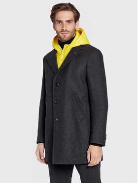 Manuel Ritz Manuel Ritz Manteau en laine 3332C4558X3 223726 Gris Regular Fit
