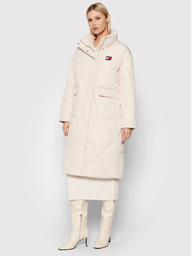 Tommy Jeans Tommy Jeans Giubbotto invernale Longline Fashion DW0DW11107 Beige Regular Fit