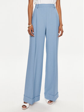 TWINSET TWINSET Pantaloni din material 241TF2041 Albastru Regular Fit