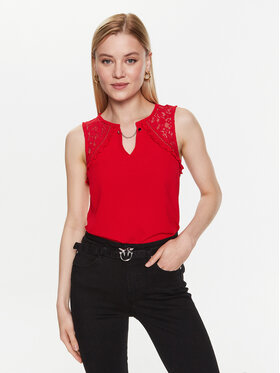NAF NAF NAF NAF Top Ojasper XENT3 Crvena Regular Fit