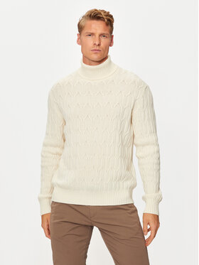United Colors Of Benetton United Colors Of Benetton Rolák 1344U201P Écru Regular Fit