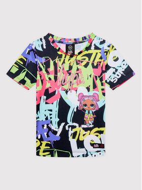 HYPE HYPE T-Shirt L.O.L. LOLC21-023 Kolorowy Regular Fit