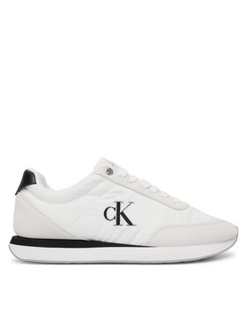 Calvin Klein Calvin Klein Sneakersy Retro Runner Ess Mix Mat Wmn YW0YW01990 Biały