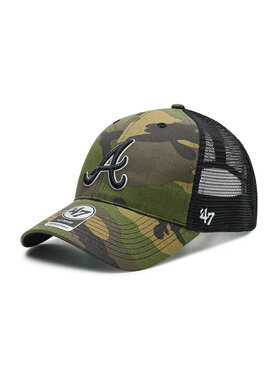 47 Brand 47 Brand Šilterica MLB Atlanta Braves Branson Trucker B-CBRAN01GWP-CMB Zelena